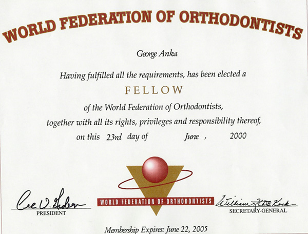 WORLD FEDERATION OF ORTHODONTISTS